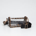 Clear Crossbody Bag, Leopard colorway