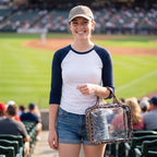 Leopard Print Clear Travel Case - game day stadium shot