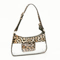 Leopard Print Clear Shoulder Bag